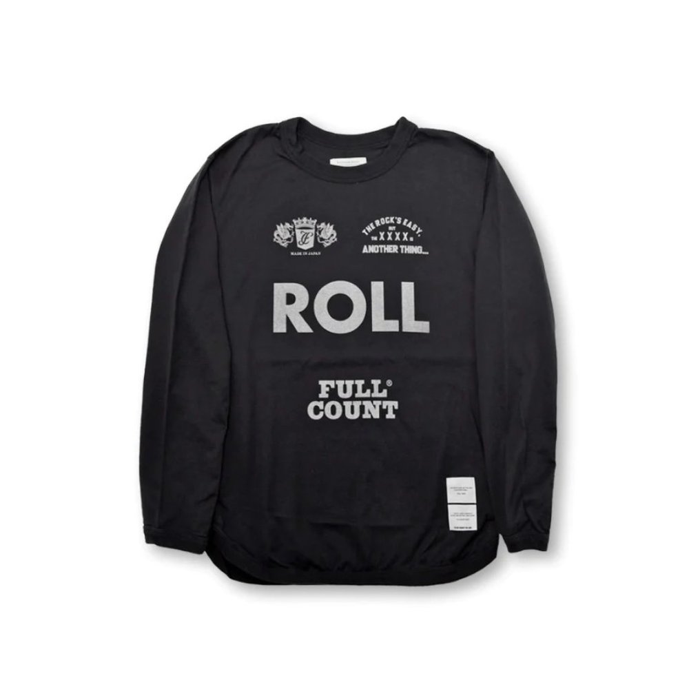 Full Count Flat Seam Heavyweight L/S T-Shirt - Black